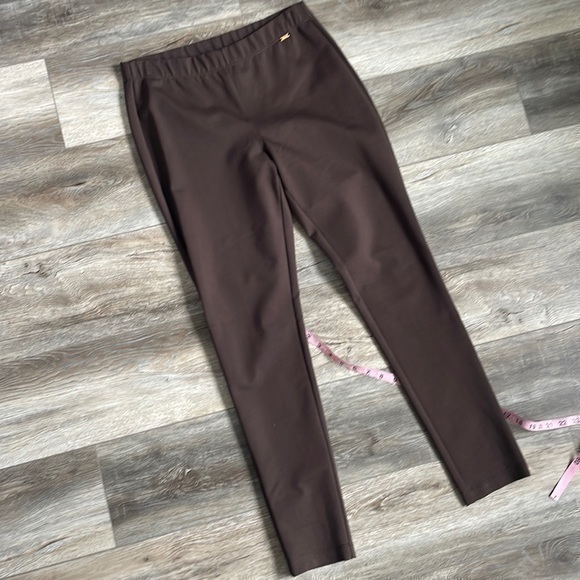St. John pants size small women dark brown luxury comfort